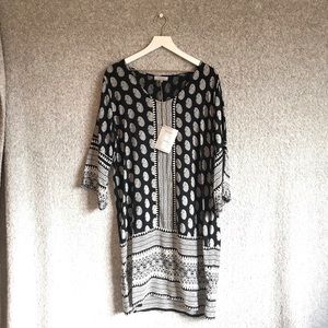 NWT World Market Paisley Mixed Print Dress L/XL
